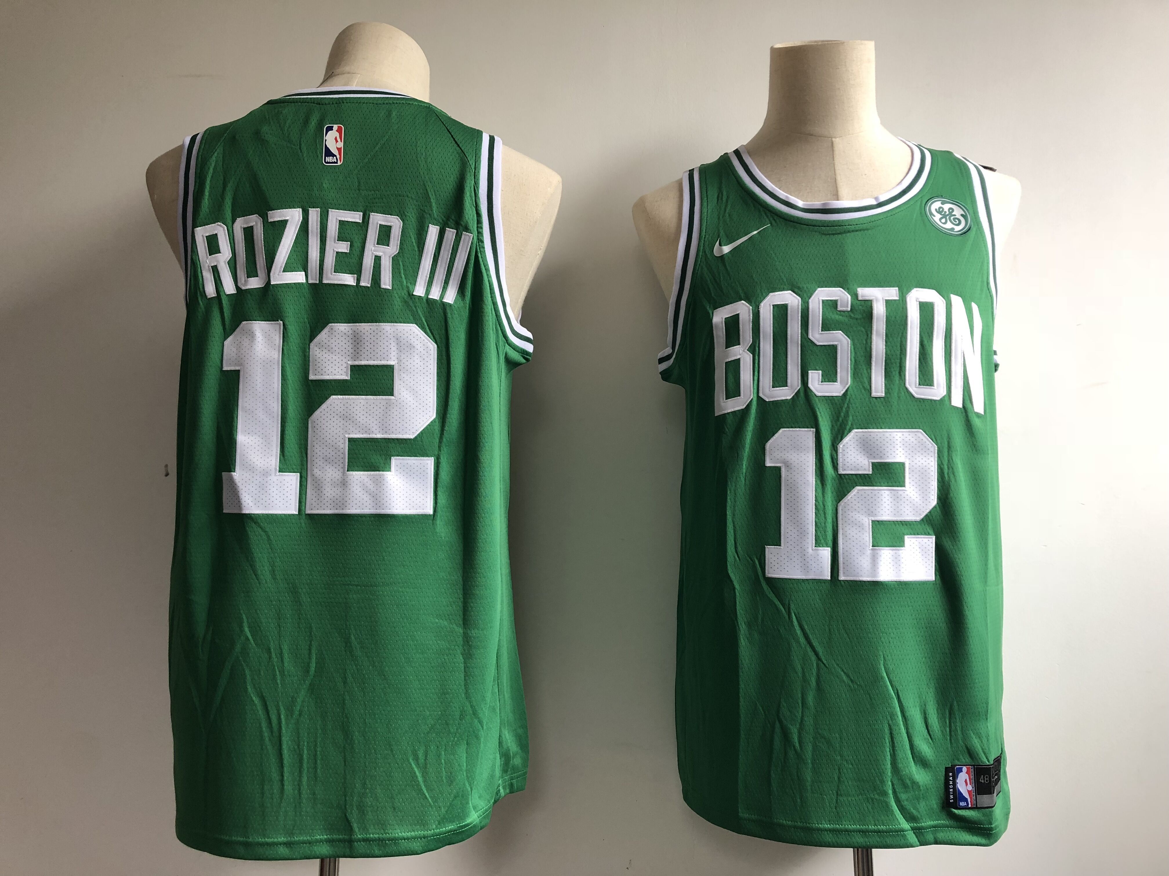 Men Boston Celtics #12 Rozieriii Green Game Nike NBA Jerseys->boston celtics->NBA Jersey
